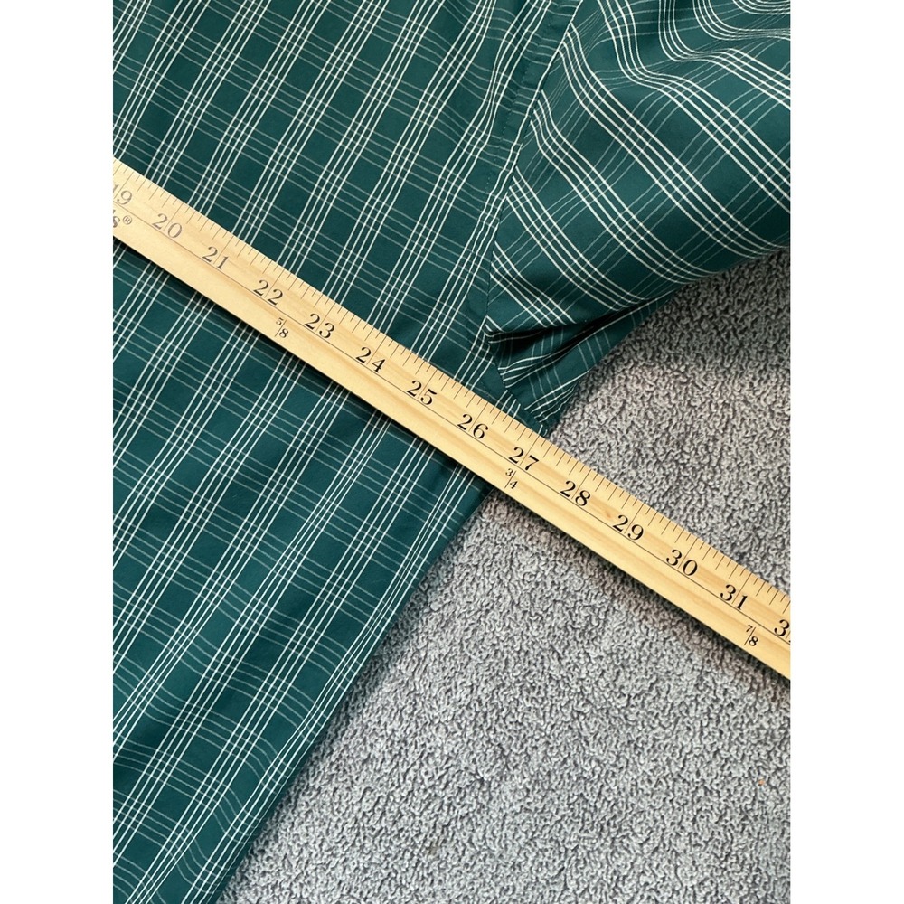 Dockers Mens XXL Green Plaid Long Sleeve Button Down Shirt Pocket Cotton Blend - Picture 5 of 7